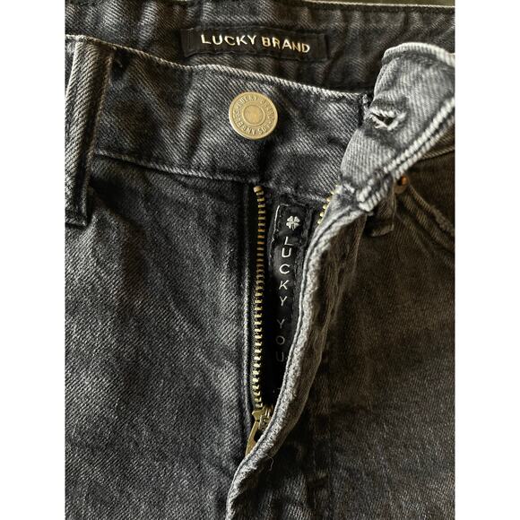 Lucky Brand Boyfriend Shorts Women 4/27 Black - Picture 6 of 7